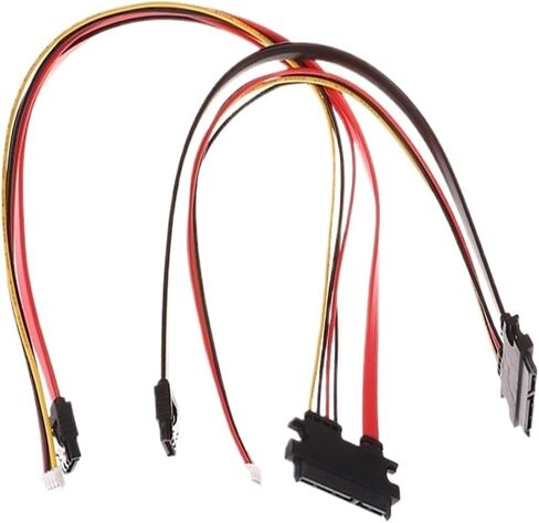 1pcs 20/30/40cm M1ni 4Pin+ SATA Power Cable 22(15+7) Pin to PH2.0/3.0 Hard Disk Optical Drive Data Cable Power Supply Cable(D) in Saudi Arabia