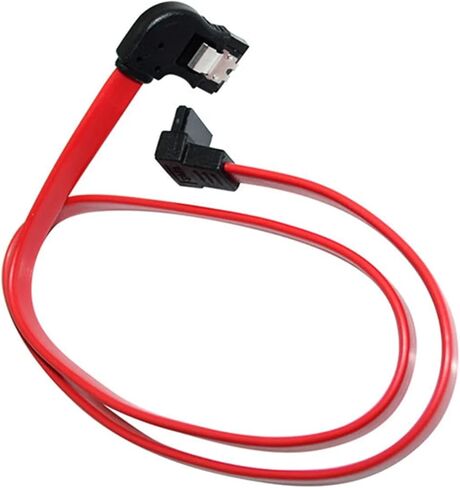 50cm 1.5" Serial SATA ATA Data Left 90 Degree to Down& Up Angled Cable(Down Left) in Saudi Arabia
