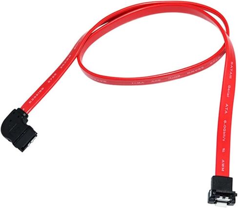 50cm 1.5" Serial SATA ATA Data Left 90 Degree to Down& Up Angled Cable(Down Left) in Saudi Arabia