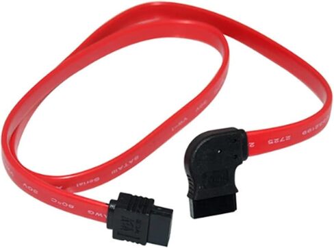 50cm 1.5" Serial SATA ATA Data Left 90 Degree to Down& Up Angled Cable(Down Left) in Saudi Arabia