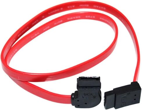 50cm 1.5" Serial SATA ATA Data Left 90 Degree to Down& Up Angled Cable(Down Left) in Saudi Arabia