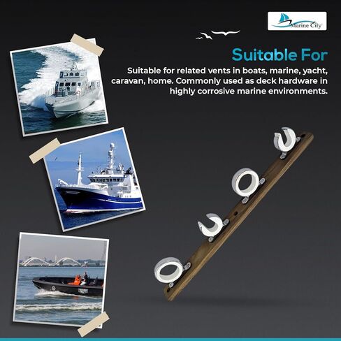 MARINE CITY Aluminum Bright Gold Anodizing Fishing Rod Storage Hanger Rack 2.71 Inches for Boats – Vans – Cars – Ships – Marines (Pack of 2) in Kuwait