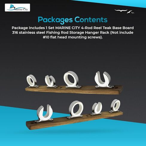 MARINE CITY Aluminum Bright Gold Anodizing Fishing Rod Storage Hanger Rack 2.71 Inches for Boats – Vans – Cars – Ships – Marines (Pack of 2) in Kuwait