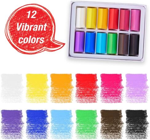 Faber-Castell Soft Pastels Art Set - Art Projects for Adults, Arts and Crafts for Beginners, 12 Soft Pastels and Art Supplies in Saudi Arabia