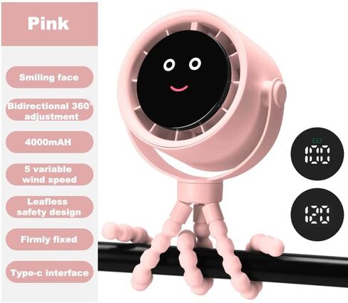 Baby Stroller Octopus mini mini unctrotop ourdive ourdive USB مروحة مقطع صغيرة (أسود ، مقطع) in Kuwait
