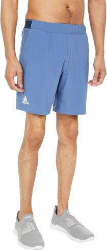 adidas Men's Club Stretch-Woven Tennis Shorts, White/Black, X-Large in Saudi Arabia