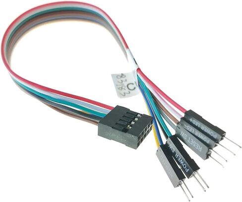 9pin متكامل ATX Motherboard Extension Reset Power SW Switch HDD L/E/D لـ Mainboard 20cm in Saudi Arabia