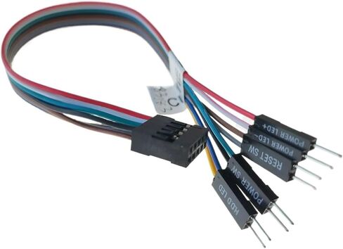 9pin متكامل ATX Motherboard Extension Reset Power SW Switch HDD L/E/D لـ Mainboard 20cm in Saudi Arabia