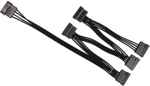 4Pin Hard Drive Power Cable 1 Male to 3/4/5/6 Female Splitter Adapter SATA Power Hard Disk Extension for DIY PC Sever(1 to 6) in Saudi Arabia