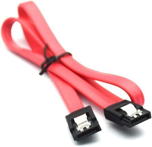 Ecosin2 Computer Cables & Connectors 45CM SATA 3.0 III SATA3 6Gb / S SSD Hard Drive Data Direct/Right Angle Cable Oct14(Red) in Saudi Arabia