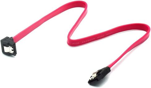 Ecosin2 Computer Cables & Connectors 45CM SATA 3.0 III SATA3 6Gb / S SSD Hard Drive Data Direct/Right Angle Cable Oct14(Red) in Saudi Arabia