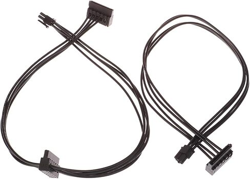 1pc 35/45/65cm m1ni 4 دبوس إلى كابل إمدادات الطاقة SATA لواجهة اللوحة الرئيسية SATA SSD HDD (B) in Kuwait