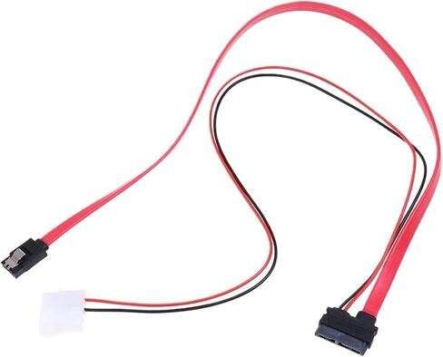 7 + 6 Pin Slimline SATA Cable for Slim SATA DVD CD-RW Adapter Cable(50cm) in Saudi Arabia