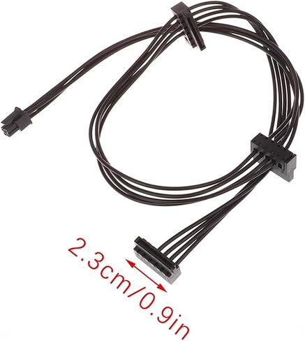 1pc 35/45/65cm m1ni 4 دبوس إلى كابل إمدادات الطاقة SATA لواجهة اللوحة الرئيسية SATA SSD HDD (B) in Kuwait
