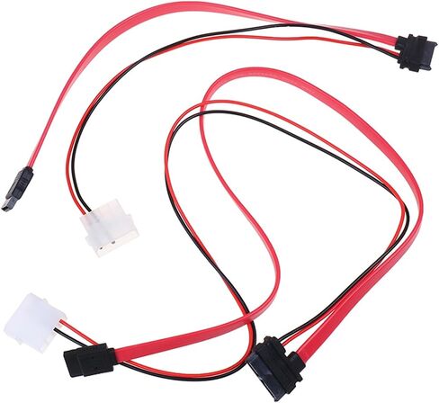 7 + 6 Pin Slimline SATA Cable for Slim SATA DVD CD-RW Adapter Cable(50cm) in Saudi Arabia