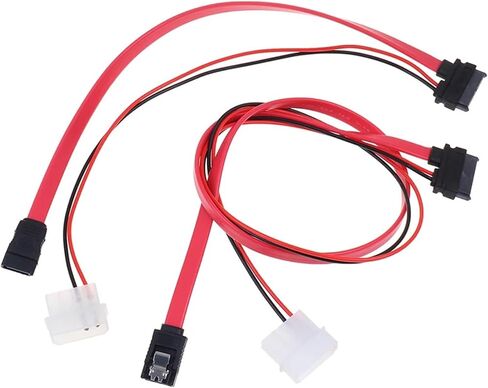 7 + 6 Pin Slimline SATA Cable for Slim SATA DVD CD-RW Adapter Cable(50cm) in Saudi Arabia