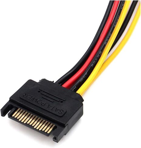 N/ew 1pc All SATA 15Pin Male to 2 SATA 15 Pin Female 15Pin Power HDD Splitter Connector Cable for PC Computer in Saudi Arabia