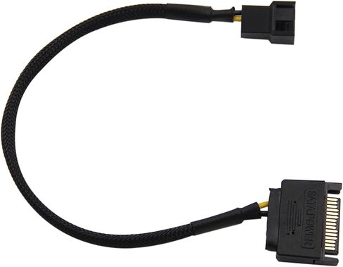 1pcs الأكمام sata 15pin إلى 3pin 4pin 4pin ، محول طاقة محول امتداد كابل سلك سلك H &*igh qu> Ality Computer Cables (منفذان) in Saudi Arabia
