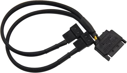 1pcs الأكمام sata 15pin إلى 3pin 4pin 4pin ، محول طاقة محول امتداد كابل سلك سلك H &*igh qu> Ality Computer Cables (منفذان) in Saudi Arabia