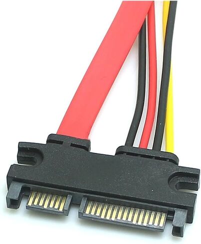SATA7+15 Extension Cable SATA Data Power Male to Female Hard Disk Serial Power Cable(10cm Red) in Saudi Arabia