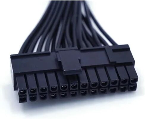 18AWG ATX 24(20+4) Pin Female Motherboard PSU Power Supply Male to Female 24Pin PSU Extension Cable Mainboard Adaptor 32CM in Saudi Arabia