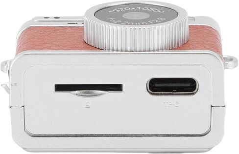 كاميرا صغيرة 0.96 بوصة ، شاشة ملونة 1080 بكسل ، كاميرا سلسلة مفاتيح رقمية صغيرة مع LED Flash Light 4 Filters لتسجيلات التعلم المدونة (Brown) in Kuwait