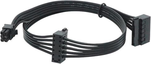 Small 6Pin to SATA SSD Power Supply Cable M1ni 6Pin Turn 2 X SATA Hard Drive Power Cord for Board Interface(35cm 1 to 1) in Saudi Arabia