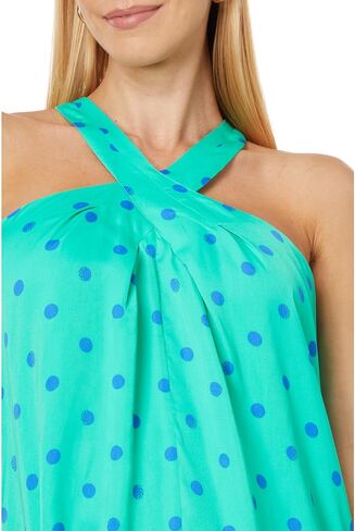 Lilly Pulitzer Rori Top for Women - High Pleated Neckline and Straight Hemline, Gorgeous and Stylish Top in Saudi Arabia