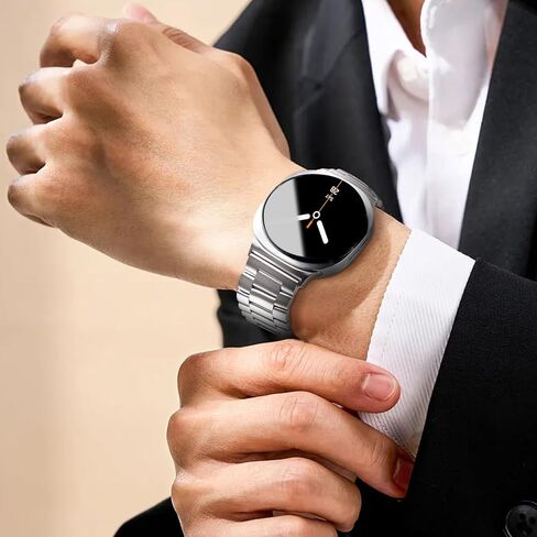 أشرطة معدنية متوافقة مع Samsung Galaxy Watch 8 Classic Band 46mm ، Galaxy Watch 8 Band 44mm 40mm ، معصم حزام من الفولاذ المقاوم للصدأ من أجل Samsung Watch 8 فرق كلاسيكية للنساء in Kuwait