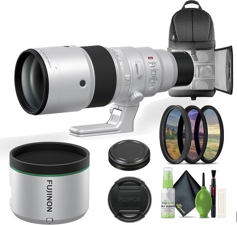 Fujifilm XF 500mm f/5.6 R LM OIS WR Backle مع مجموعة العدسة التنظيف + حقيبة ظهر للكاميرا + 3 قطعة 95 مم مجموعة مرشحات أساسية رقمية 95 مم in Kuwait