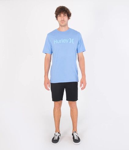 Hurley Men's Everyday Washed One and Only Solid T-Shirt, Black, Large in Saudi Arabia