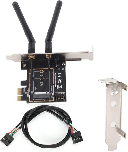 pci e 1x إلى مفتاح بطاقة محول لاسلكي e ، توسيع الشبكة ، أداء مستقر مع مادة ABS ، ل winxp ، مناسبة للمفتاح A أو المفتاح A in Kuwait