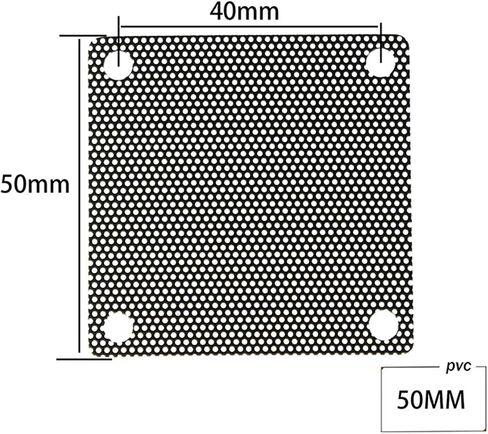 2000pcs 50mm 5cm شبكة الكمبيوتر PVC PVC Case Case Case مروحة مرشح مرشح الغبار شبكة الشبكة CASE غلاف الغبار الغلاف الغبار الغبار 50 × 50 مم in Kuwait