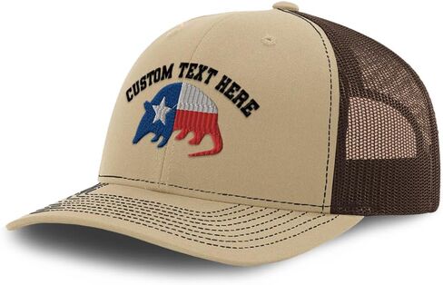 Custom Richardson Mesh Cap Hat Embroidered Armadillo Texas Flag Embroidery Trucker Hats for Men & Women in Saudi Arabia