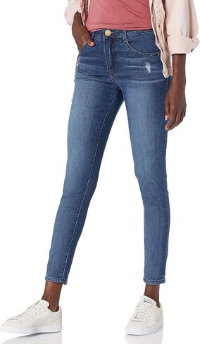 Democracy Women's High Rise Ankle Jean, Fired Brick, 8 in Saudi Arabia