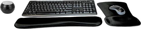 Logitech MK270 Wireless Keyboard & Mouse Combo Active Lifestyle Travel Home Office Must-Have Modern Bundle with Mini Glam Portable Wireless Bluetooth Speaker, Gel Wrist Pad & Gel Mouse Pad in Saudi Arabia