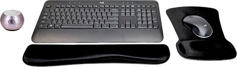 Logitech MK540 المتقدمة اللاسلكية اللوحة اللاسلكية والسرد المسجور المسافر المنزلي النشط نمط الحياة الحزمة الحديثة مع مكبر صوت بلوتوث لاسلكي ميني جلام ، وسادة معصم الهلام ووسادة الماوس الهلام in Saudi Arabia