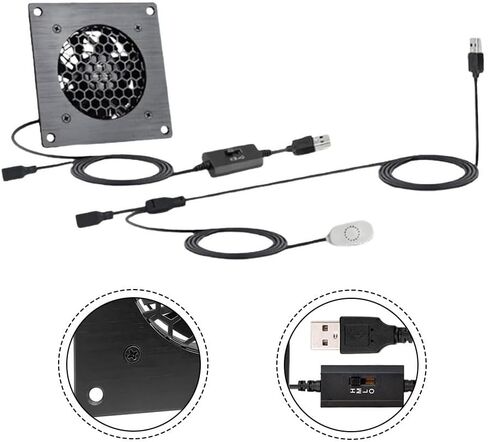 80 مم معجب USB لجهاز التوجيه وأجهزة الألعاب مع سرعات قابلة للتعديل وتصميم همس هادئ (F10S0802505EC) in Kuwait