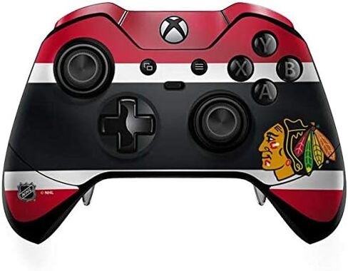 Skinit Decal Gaming Skin Compatible with Xbox One Elite Controller - Officially Licensed NHL Chicago Blackhawks Jersey Design in Saudi Arabia