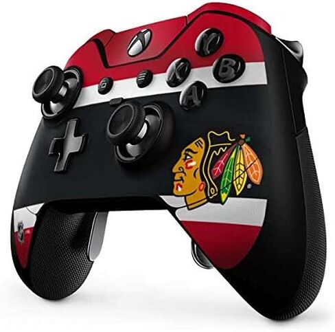 Skinit Decal Gaming Skin Compatible with Xbox One Elite Controller - Officially Licensed NHL Chicago Blackhawks Jersey Design in Saudi Arabia