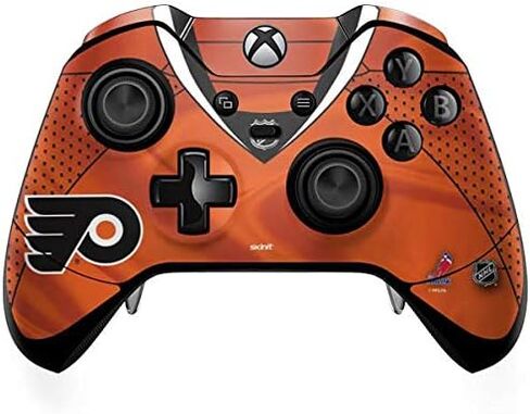 Skinit Decal Gaming Skin Compatible with Xbox One Elite Controller - Officially Licensed NHL Philadelphia Flyers Jersey Design in Saudi Arabia