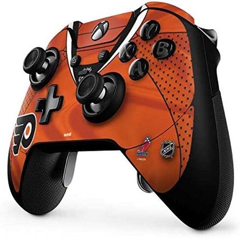 Skinit Decal Gaming Skin Compatible with Xbox One Elite Controller - Officially Licensed NHL Philadelphia Flyers Jersey Design in Saudi Arabia