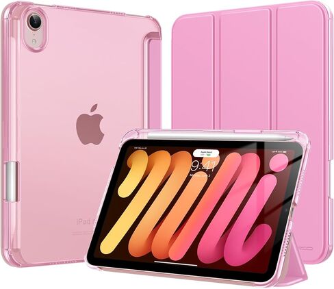 Moko for iPad Mini 7 A17 Pro Case 2024 ، iPad Mini Generation Case 8.3 Inch 2021 مع حامل قلم رصاص ، غطاء واقعي ذكي ضوئي ضئي in Kuwait