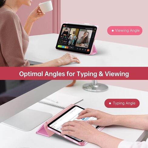 Moko for iPad Mini 7 A17 Pro Case 2024 ، iPad Mini Generation Case 8.3 Inch 2021 مع حامل قلم رصاص ، غطاء واقعي ذكي ضوئي ضئي in Kuwait