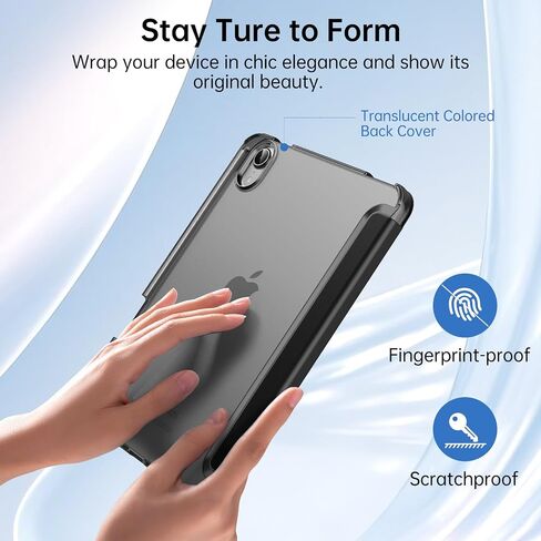 Moko for iPad Mini 7 A17 Pro Case 2024 ، iPad Mini Generation Case 8.3 Inch 2021 مع حامل قلم رصاص ، غطاء واقعي ذكي ضوئي ضئي in Kuwait