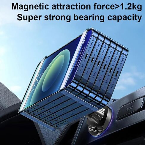 for MagSafe Car Mount [16 Strong Magnets] Magnetic Air Vent Car Phone Holder, Hands Free Cell Phone Holder, Fit for iPhone 16 15 14 13 12 Series, Cars Accessories Gifts for Men Women in Saudi Arabia