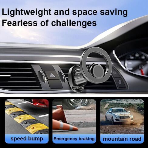 for MagSafe Car Mount [16 Strong Magnets] Magnetic Air Vent Car Phone Holder, Hands Free Cell Phone Holder, Fit for iPhone 16 15 14 13 12 Series, Cars Accessories Gifts for Men Women in Saudi Arabia