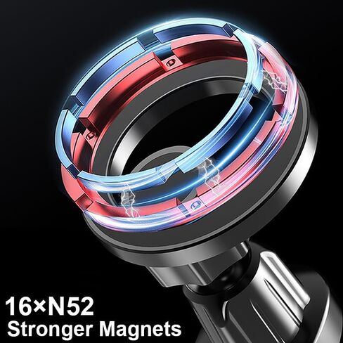 for MagSafe Car Mount [16 Strong Magnets] Magnetic Air Vent Car Phone Holder, Hands Free Cell Phone Holder, Fit for iPhone 16 15 14 13 12 Series, Cars Accessories Gifts for Men Women in Saudi Arabia