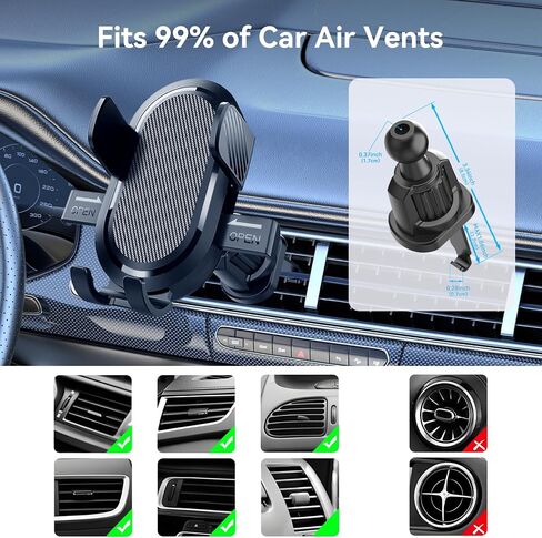 حامل هاتف VENT CAR للسيارة ، حامل الهاتف الخلوي المتنفيس الهوائي ، الهاتف المجاني للهاتف FURIS in Saudi Arabia