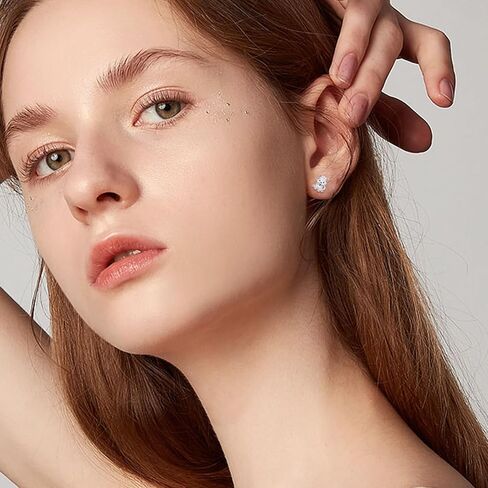 Animal Earrings Sterling Silver Snake/Swan/Octopus/Rabbit/Whale/Dragonfly/Goat/Fox/Antler Deer Studs Earrings Jewelry Gifts for Women Girls Hypoallergenic in Kuwait